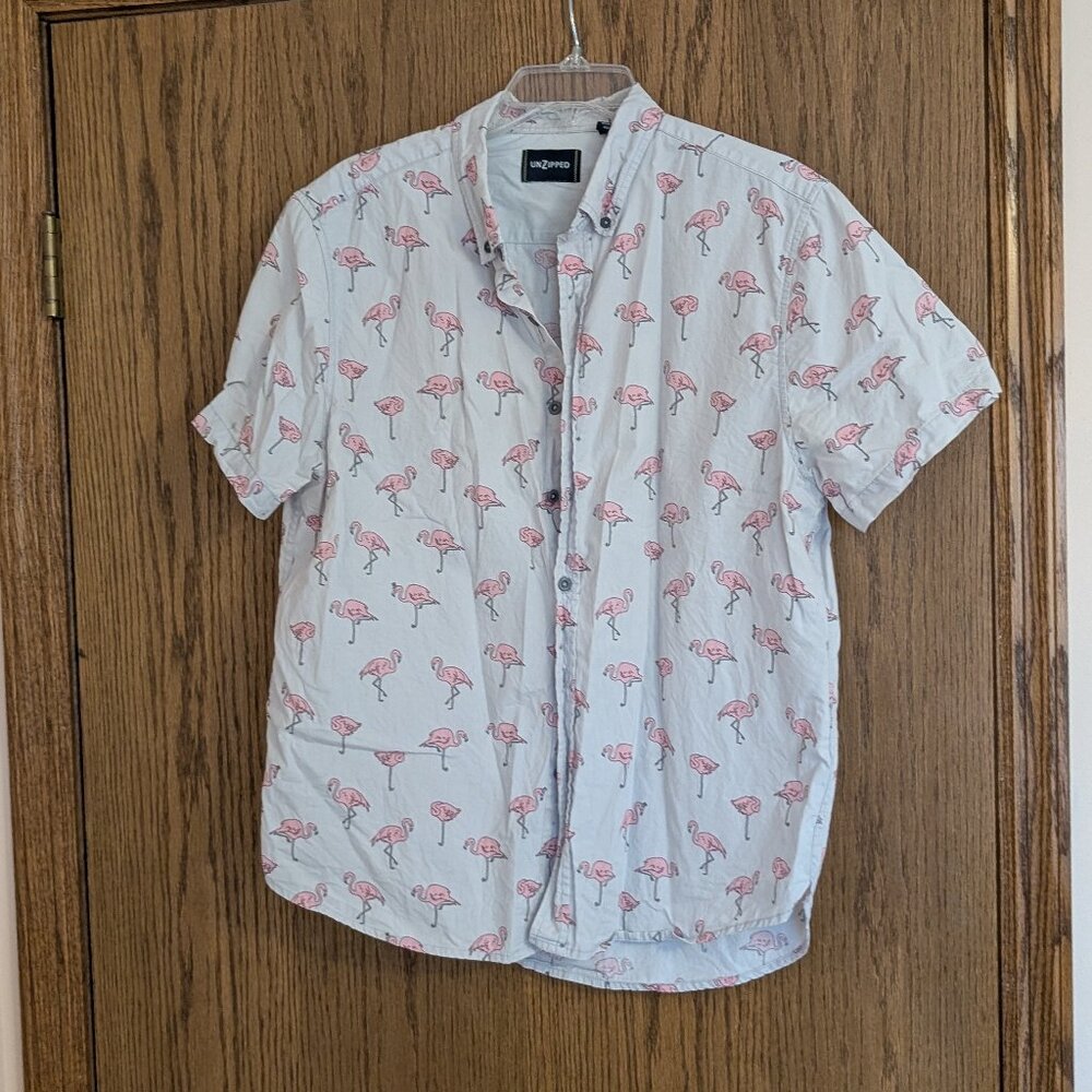 Mens Button Down Short Sleeve Shirt